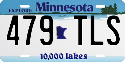 MN license plate 479TLS