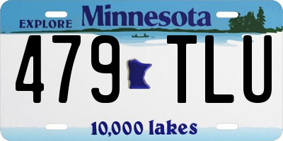 MN license plate 479TLU