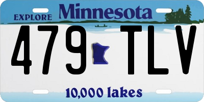 MN license plate 479TLV