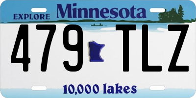 MN license plate 479TLZ