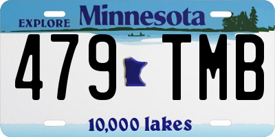 MN license plate 479TMB