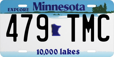 MN license plate 479TMC