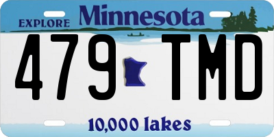 MN license plate 479TMD