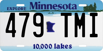 MN license plate 479TMI