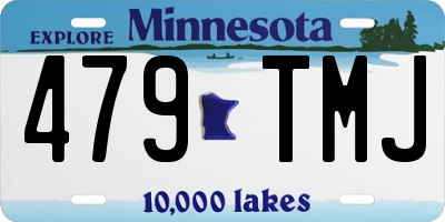 MN license plate 479TMJ