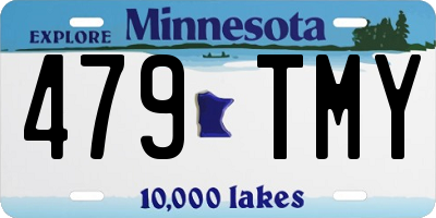 MN license plate 479TMY