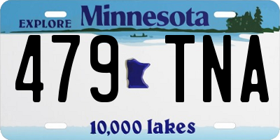 MN license plate 479TNA