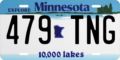 MN license plate 479TNG
