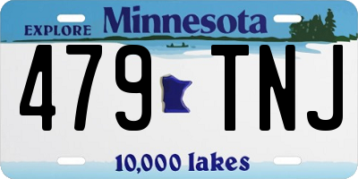 MN license plate 479TNJ
