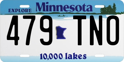 MN license plate 479TNO