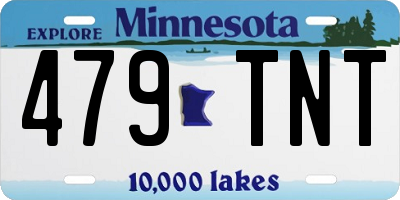 MN license plate 479TNT