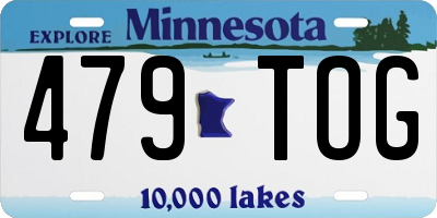 MN license plate 479TOG