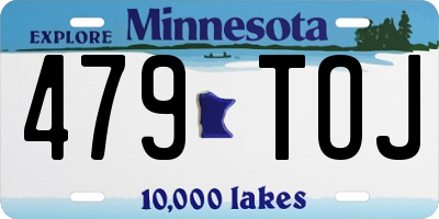 MN license plate 479TOJ