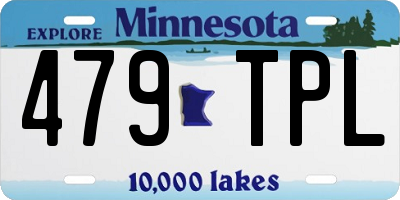 MN license plate 479TPL