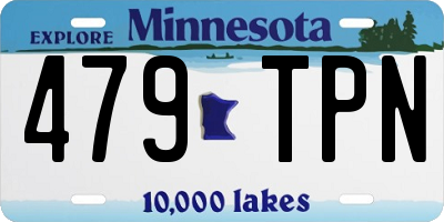 MN license plate 479TPN