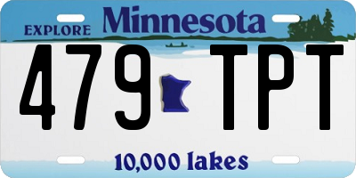MN license plate 479TPT