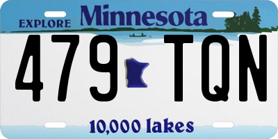 MN license plate 479TQN