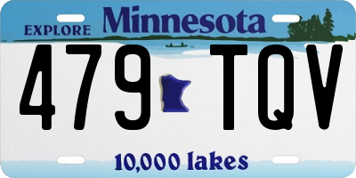 MN license plate 479TQV