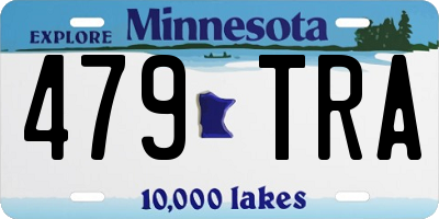MN license plate 479TRA
