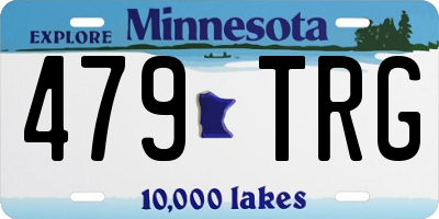 MN license plate 479TRG