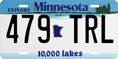 MN license plate 479TRL