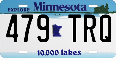 MN license plate 479TRQ