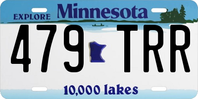 MN license plate 479TRR