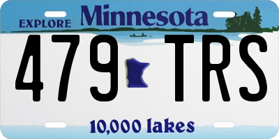 MN license plate 479TRS
