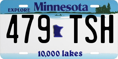 MN license plate 479TSH