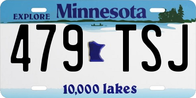 MN license plate 479TSJ