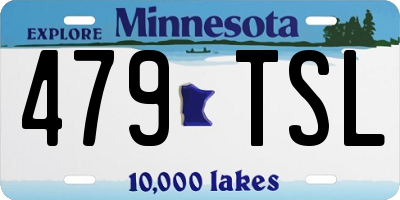 MN license plate 479TSL