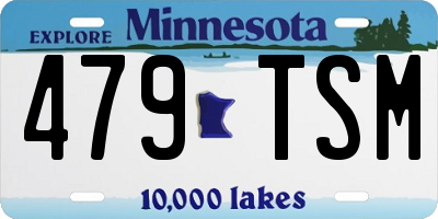 MN license plate 479TSM