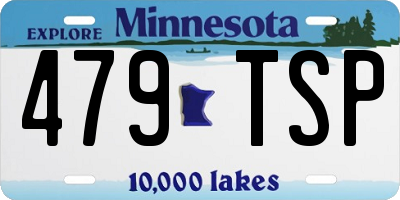 MN license plate 479TSP