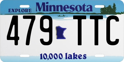 MN license plate 479TTC