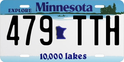 MN license plate 479TTH