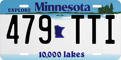 MN license plate 479TTI