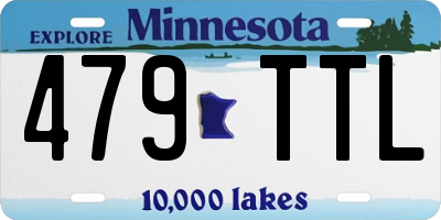 MN license plate 479TTL