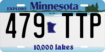 MN license plate 479TTP