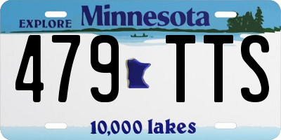 MN license plate 479TTS