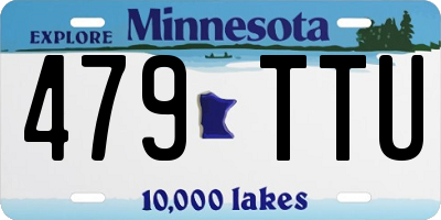 MN license plate 479TTU