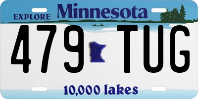 MN license plate 479TUG