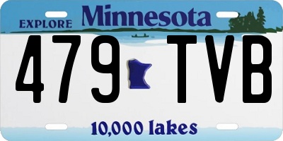 MN license plate 479TVB