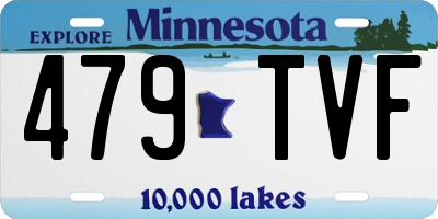 MN license plate 479TVF