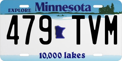 MN license plate 479TVM