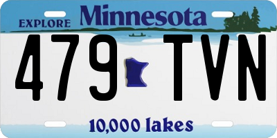 MN license plate 479TVN