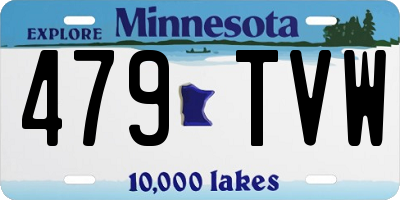 MN license plate 479TVW