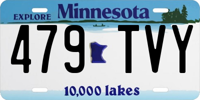 MN license plate 479TVY