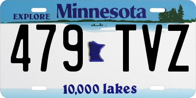 MN license plate 479TVZ