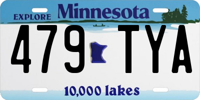 MN license plate 479TYA