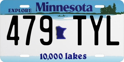 MN license plate 479TYL